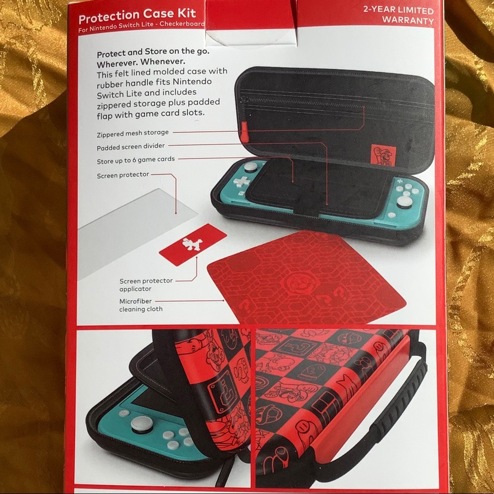 Protection Case Kit Switch Lite Mario Checkerboard - Picture 5 of 8